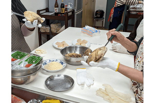 北海道野付産！浜の母さんたちと楽しくお料理教室！